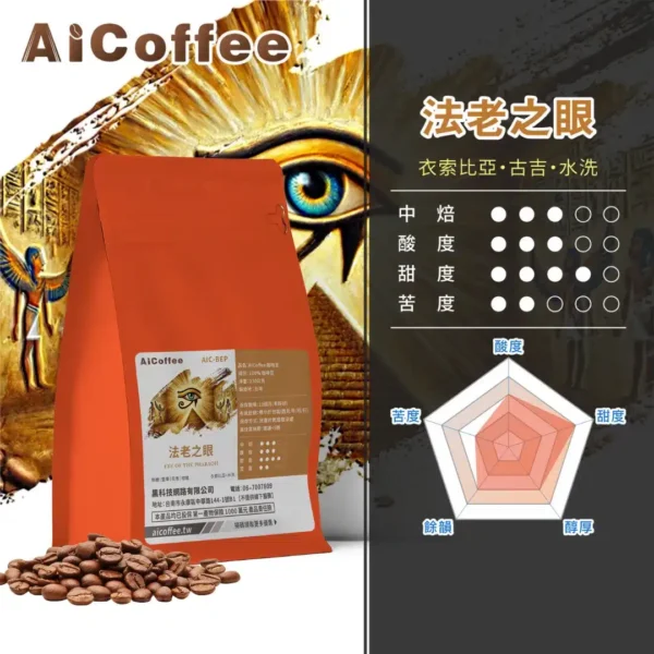 AICoffee_中焙_咖啡豆_法老之眼-AIC-BEP 法老之眼 精品咖啡豆 (230g/袋)