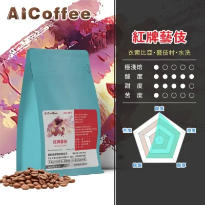 AICoffee_極淺焙_咖啡豆_紅牌藝伎-AIC-BPG 紅牌藝伎 精品咖啡豆 (230g/袋)